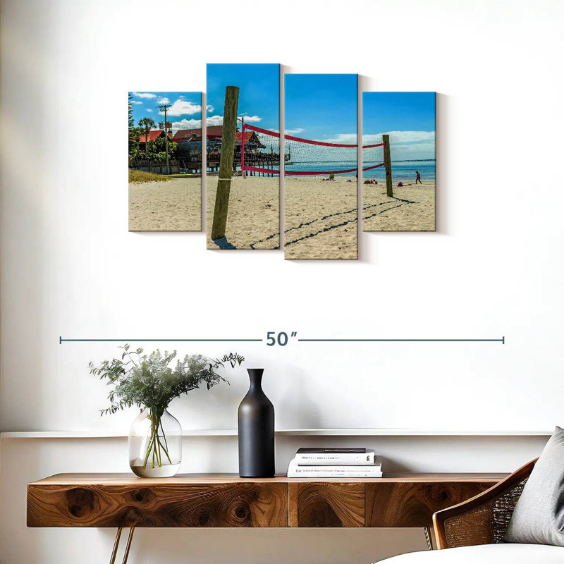 Beach Volleyball Net, H 22 po x l 36 po