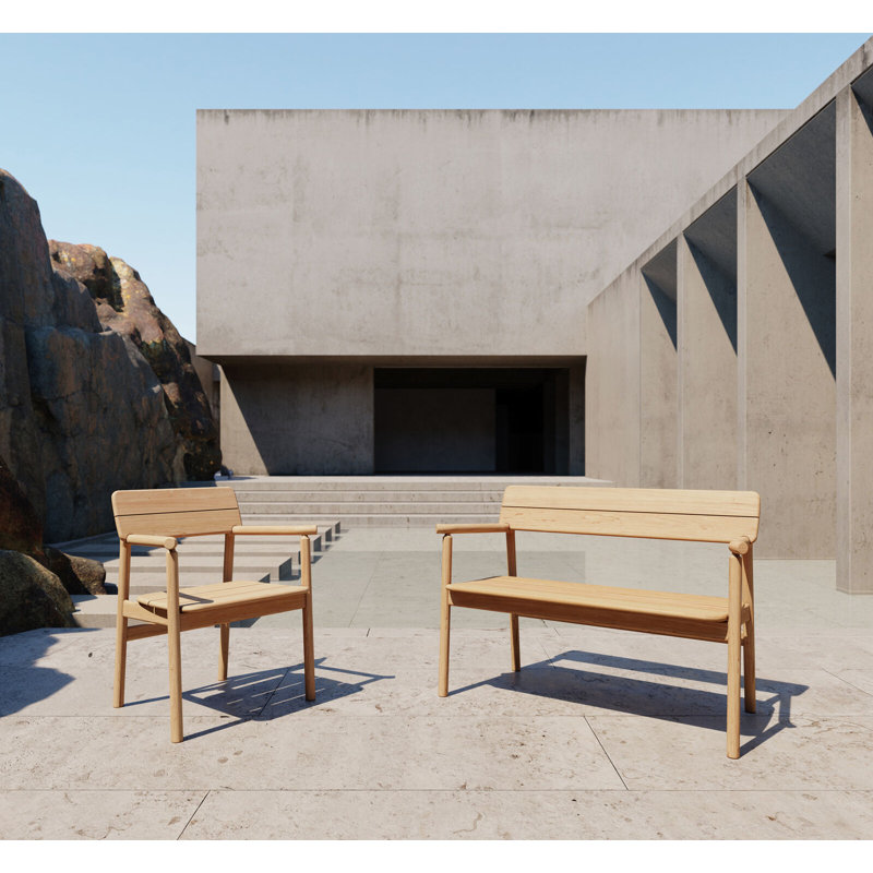 Tanso Outdoor Teak Bench