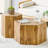 Modern Minimalist Set Of Two Hexagonal Wood-Grain MDF Coffee Tables.Modern MDF Coffee Table, With Complex Texture Patterns, Style And Texture Coffee Table To Redefine Your Interior Decoration.