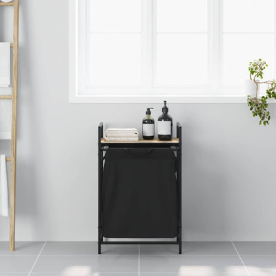 Laundry Basket 1 Compartment With Shelf