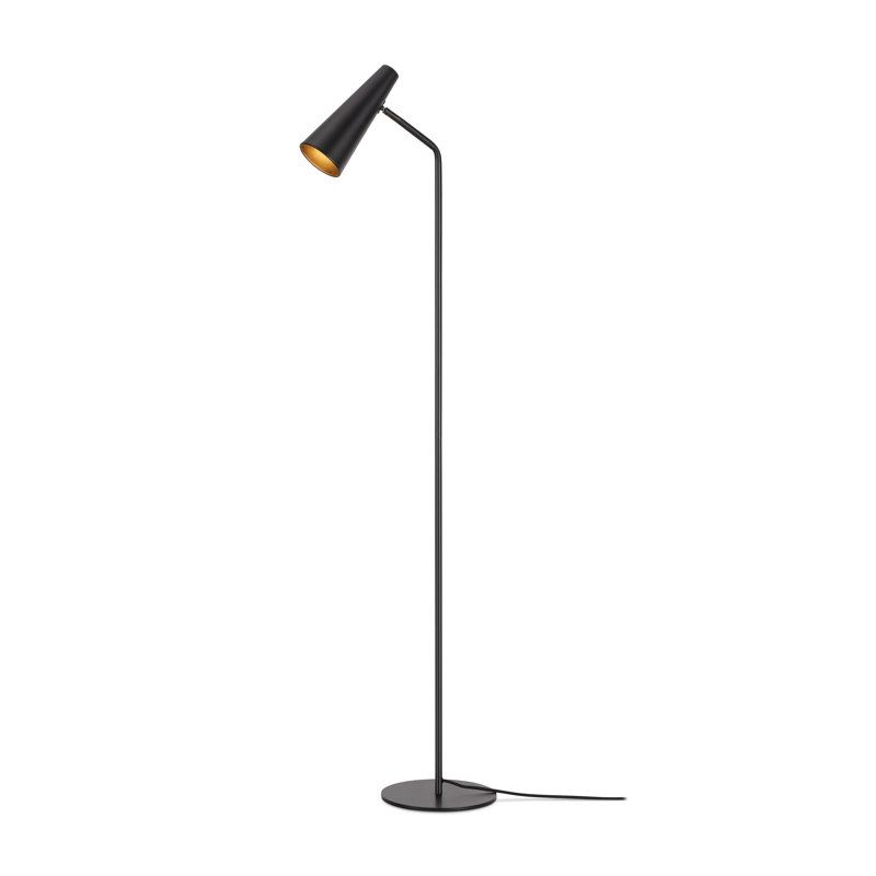 Jerome 138cm Task Floor Lamp, Black, Black