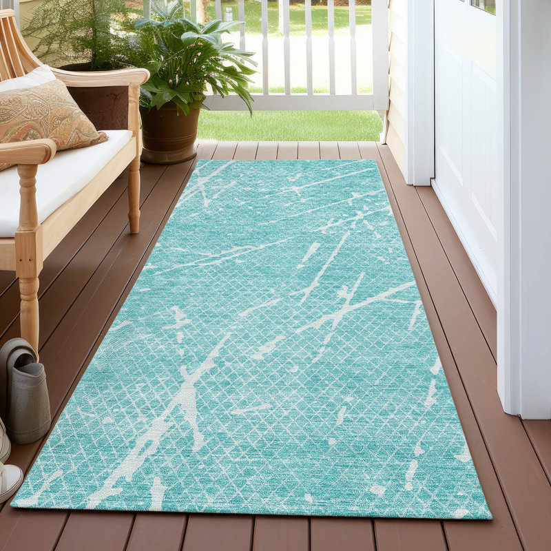 Tapis intérieur / extérieur Mukul, Tapis de couloir 2 pi 3 po x 7 pi 6 po