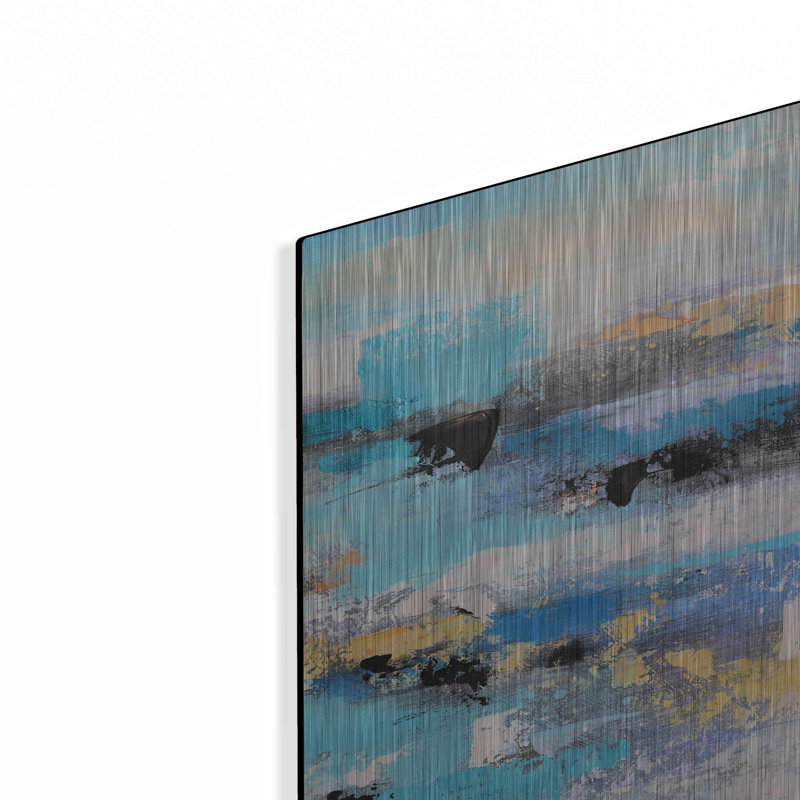 Orren Ellis «Abstract Landscape» par Christov Art, art mural en métal, H 24 po x l 16 po