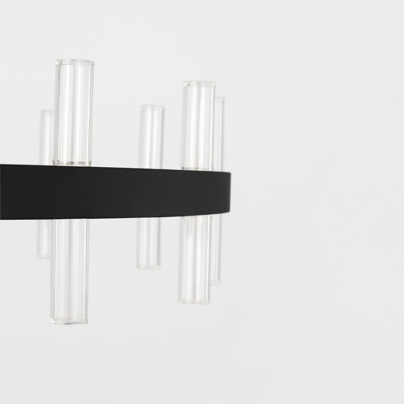 Silas Chandelier, 6.2" H x 36" W  x 36" D, Midnight Black, 32
