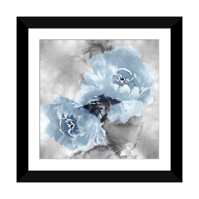 «Flower Bloom on Silver II» par Jesse Stevens, reproduction sur toile tendue sur châssis