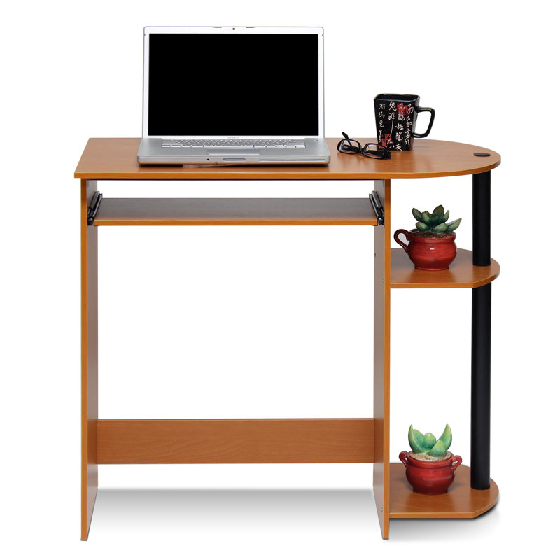 Bureau péninsule Ketterer, Cerisier pâle / Noir