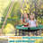 6 In 1 Multifunction Kids Swing Set For Backyard, Heavy-Duty A-Frame Metal Stand With 3 Adjustable Swing Climbing, Net, Trampoline, Basketball Hoop