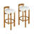 Elise Indoor Wooden Low Back Barstool, Upholstery, Set Of 2-1952908355