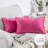 Silky Velvet Series Pom-poms Decorative Throw Pillow-967204324-985868138-986635191