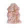 Munsey Handmade Sheepskin Pink Area Rug in , Rectangle 2' x 3'