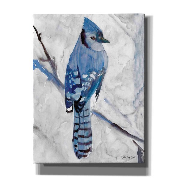 Winston Porter Blue Jay 1 by Stellar Design Studio - Wrapped Canvas ...