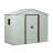6Ft X 5Ft Outdoor Metal Storage Shed With Metal Foundation ,White-123030852-123030853