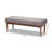 Polyester Blend Upholstered Bench
