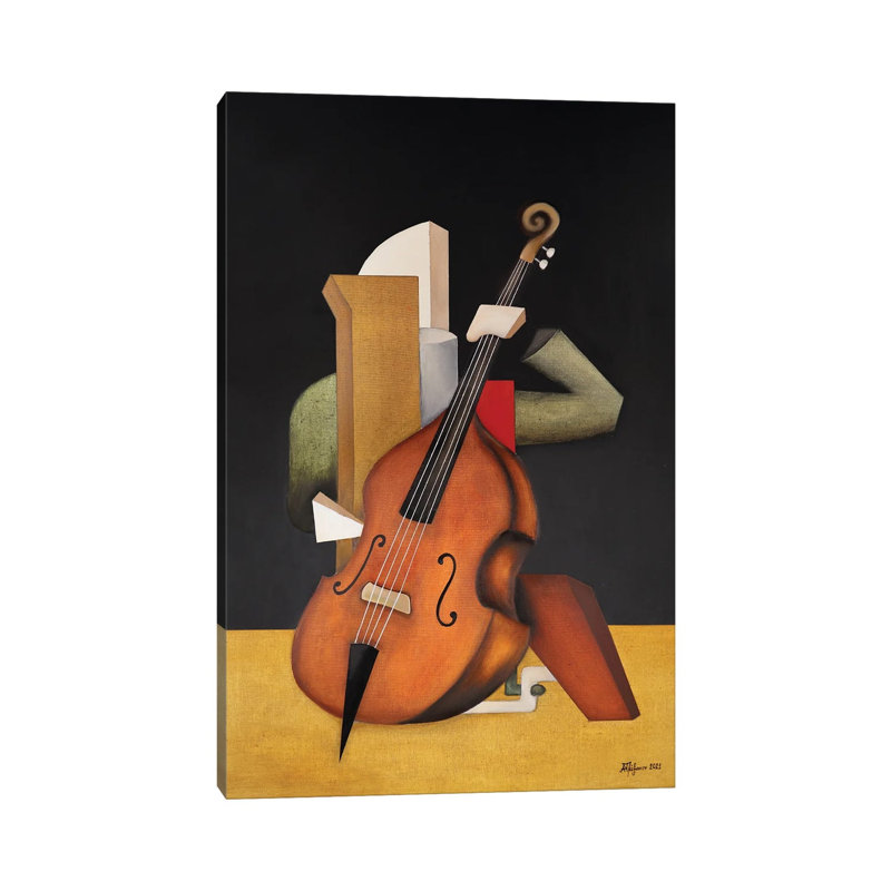 Kontrabas II by Alexander Trifonov - Wrapped Canvas Gallery-Wrapped Canvas Giclée, 30.48cm H x 20.32cm W x 1.905cm D