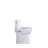 1.28 GPF Tornado Flush One-piece Toilet Elongated,Siphonic Side Press Single Flush,17" ADA Comfort Chair Height Seat,Soft Closing Seat, 1000g MAP Flushing Score Toilet