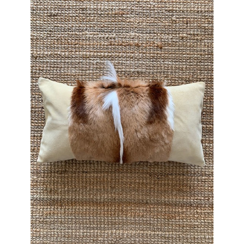 Springbok Leather/Suede Pillow Cover