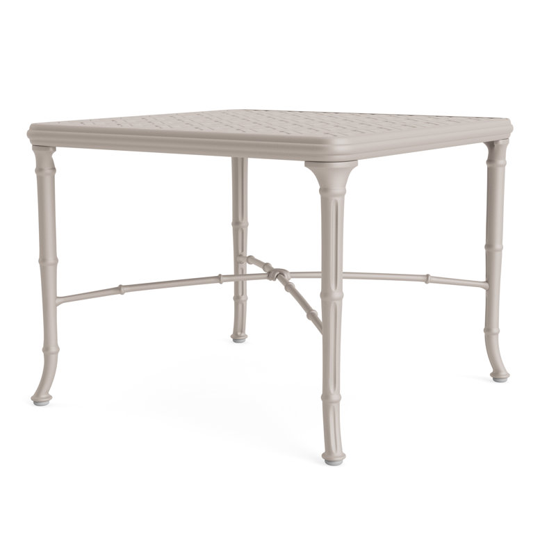 Calcutta Outdoor Square Side Table, Dove