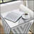 Gorgeous Silver Mirror Table with Crystal Inlay, Versatile and Stylish for Any Room