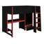 Lit mezzanine double avec bureau intégré-1047947225