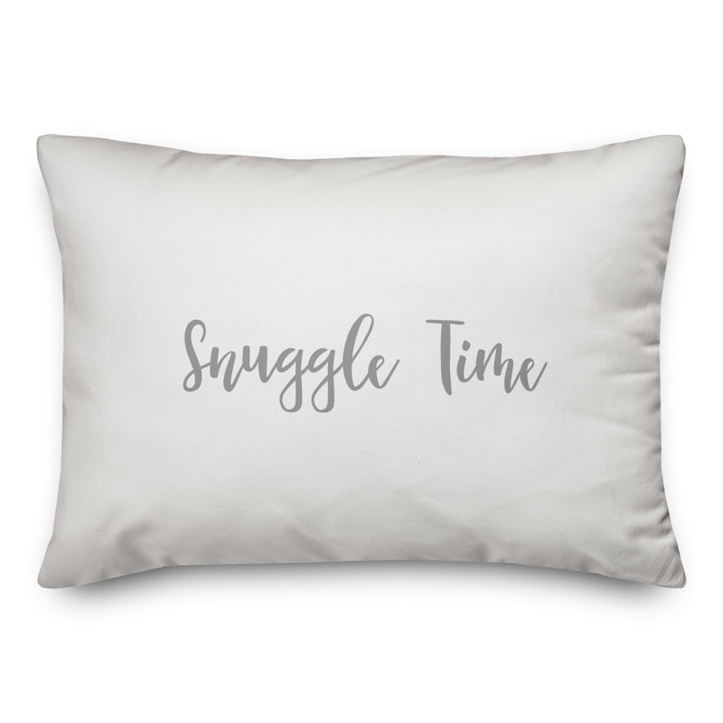  Coussin Snuggle Time, Gris / blanc