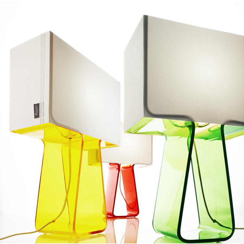 Tube Top Table Lamp, Yellow