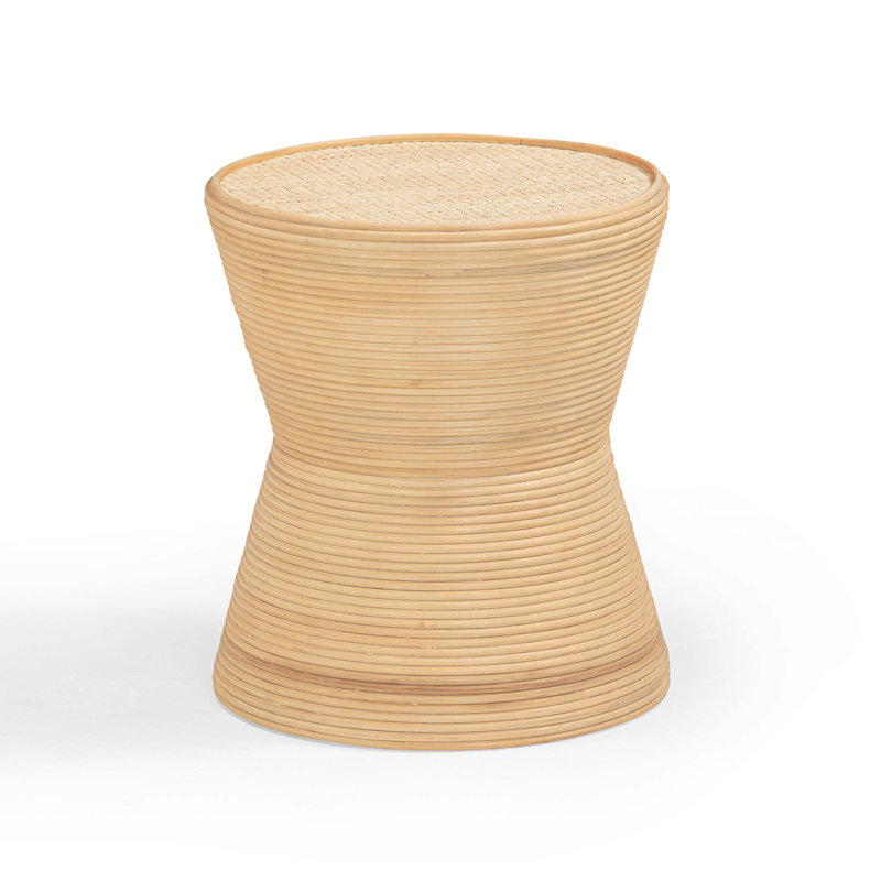 Table d'appoint en rotin naturel