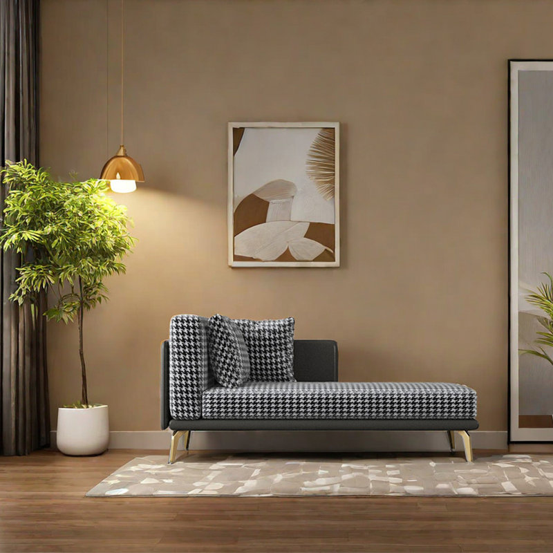 Minimalist high elastic sponge recliner, Left Hand Facing