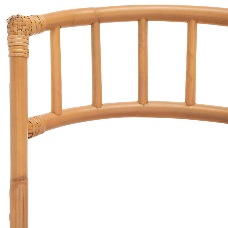 Chaise d'appoint pliante en rotin Agneda, Miel