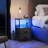 Gwytha Farmhouse Nightstands with Charging Station and LED Lights, Bedside Tables With 2 Drawers and Open Shelf, USB Ports And Outlets-1429838032