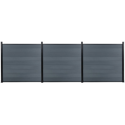 6ft H Composite Privacy Fence Panels With Post