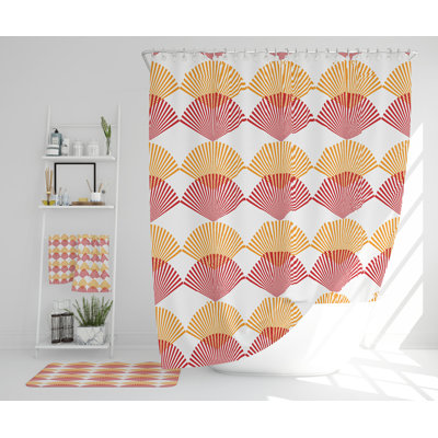 Navicky Polyester Shower Curtain Set