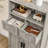 Millwood Pines Large Storage Cabinet,Bathroom Storage Cabinet With 2 Adjustable Drawers & 2 Shelf-286844639