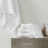 Ensemble de 6 serviettes de toilette turques blanches 100 % coton, extra larges, à séchage rapide et ultra-absorbantes.