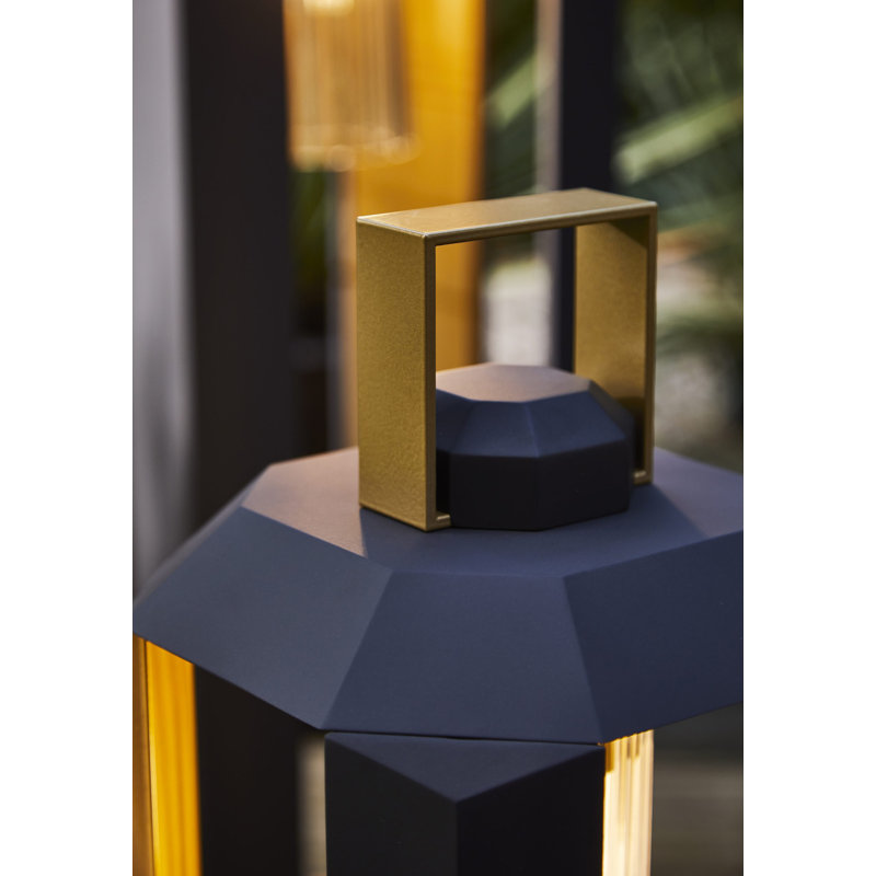 Cube Outdoor Floor Lamp, 28.3" H x 9.6" W x 9.6" D, Dark Bronze
