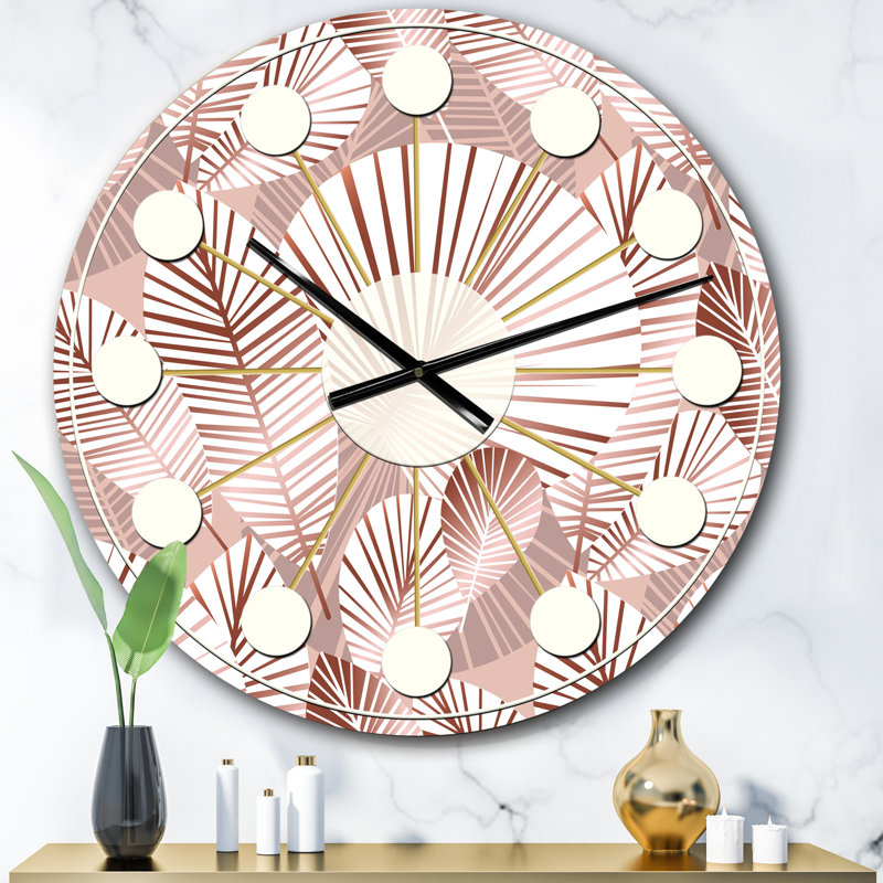 Horloge murale Golden Mid-Century IV, Surdimensionné