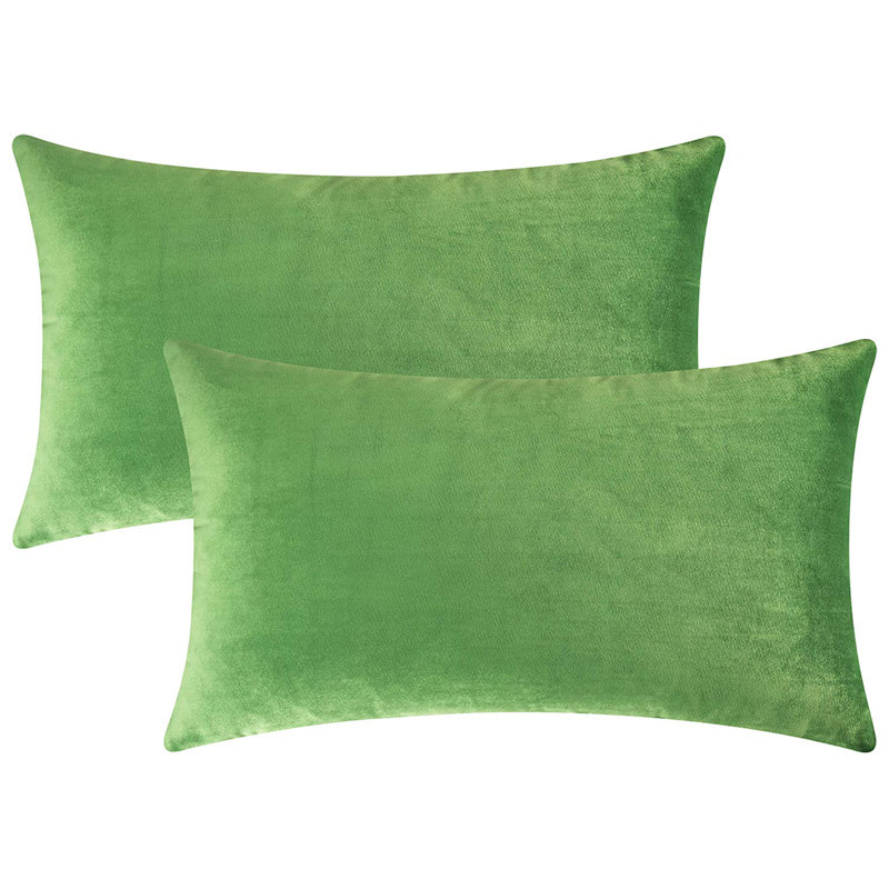 Payson lumbar pillow cover, Light Green, 12" H x 20" W