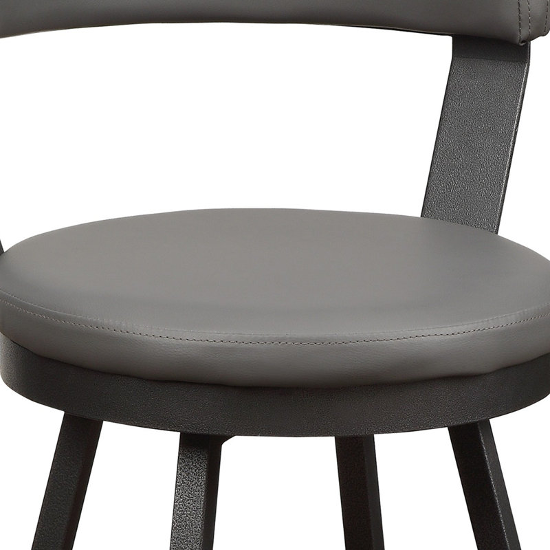 Tabouret de bar et de comptoir Hardouin, Gris, Bar haut (siège d'une hauteur de 30,25 po)