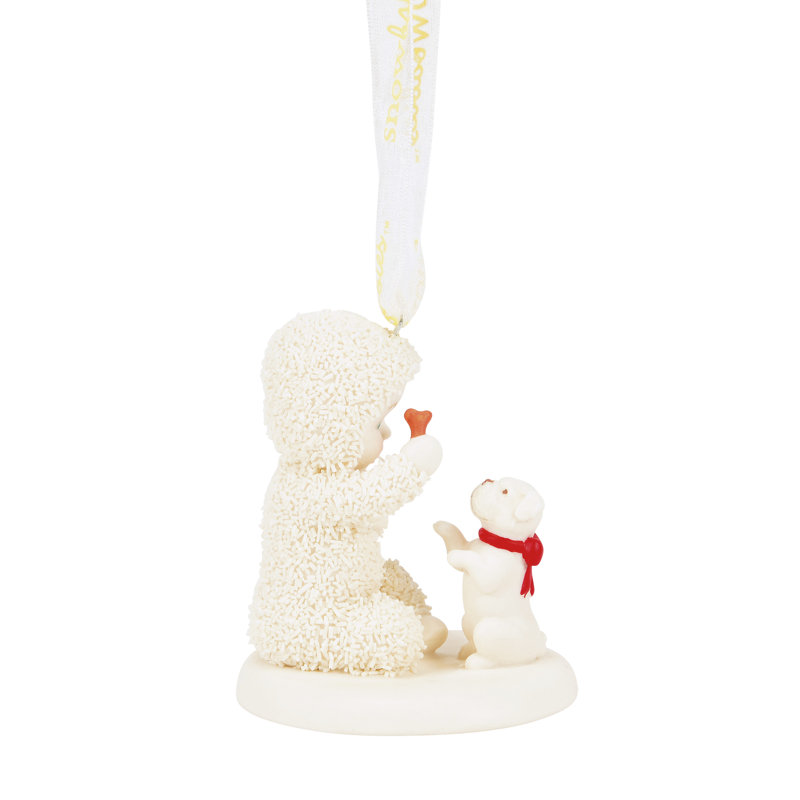 Ornement en forme de chiot «Snowbabies Celebrations Voici un traitement spécial» de 2,64 po
