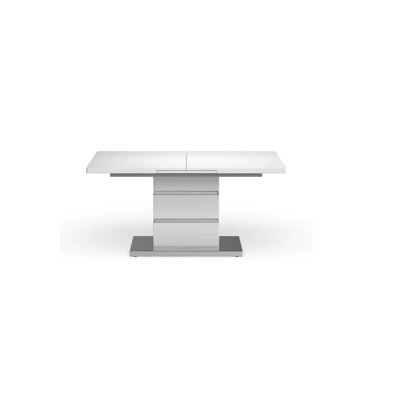 Sanny Extendable Pedestal Dining Table by Orren Ellis