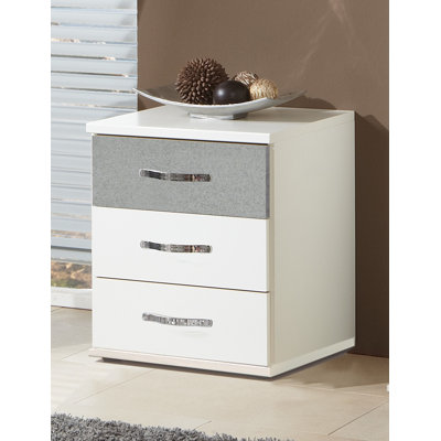 Duo 46cm W Manufactured Wood Bedside Table