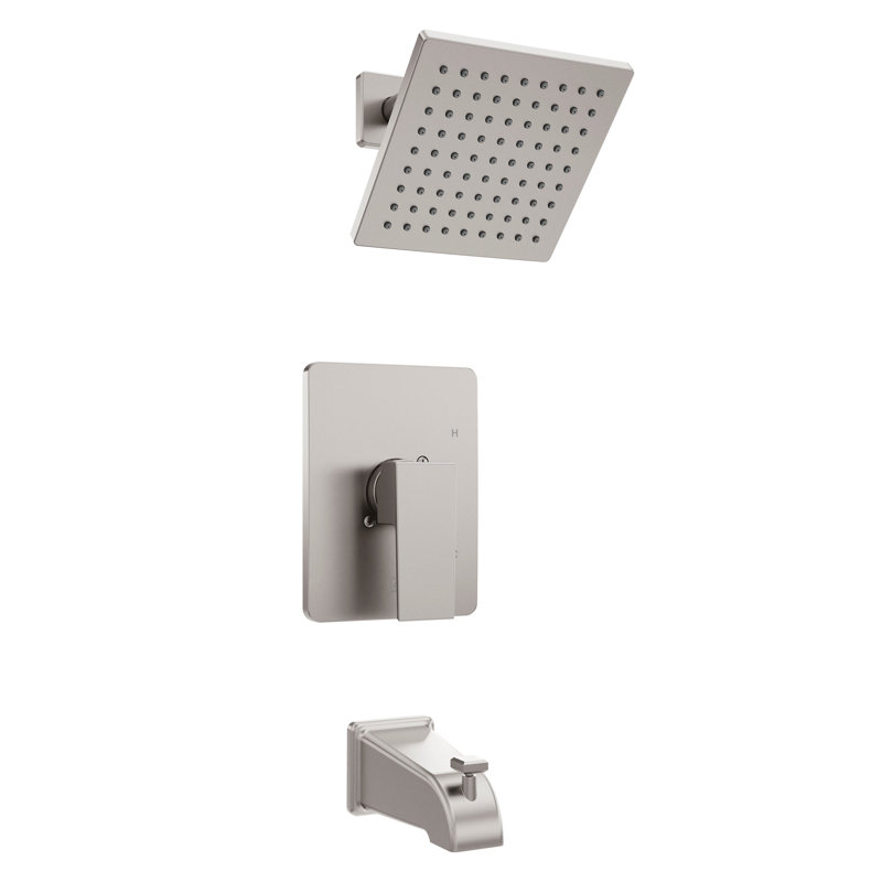 ZLINE Rubicon Modern Shower System in Brushed Nickel, Brushed Nickel