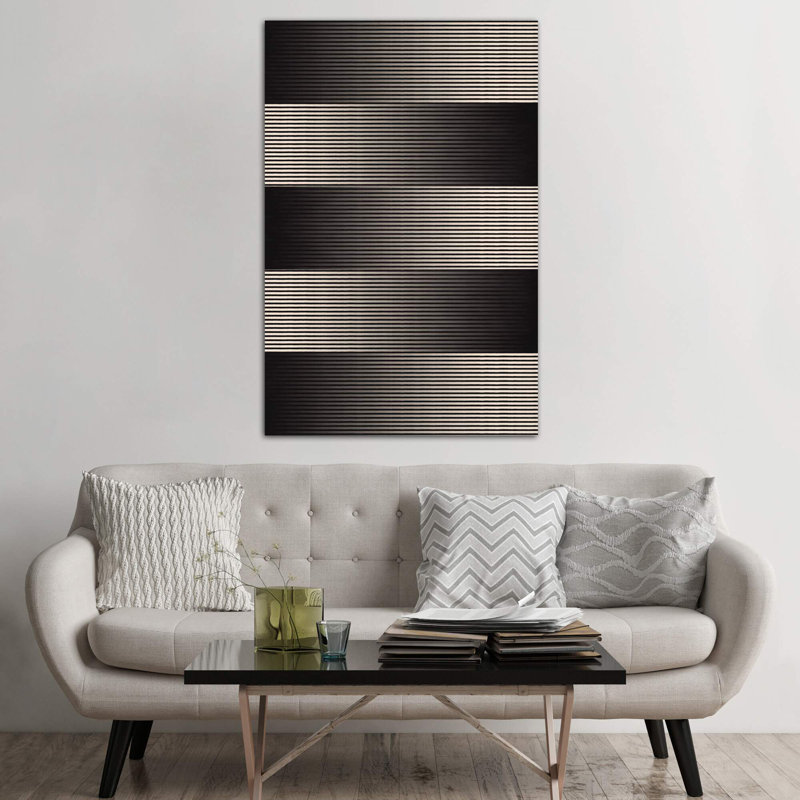 Modern Art - Grayscale - Wrapped Canvas Print, 66.04 cm H x 45.72 cm W x 1.91 cm D
