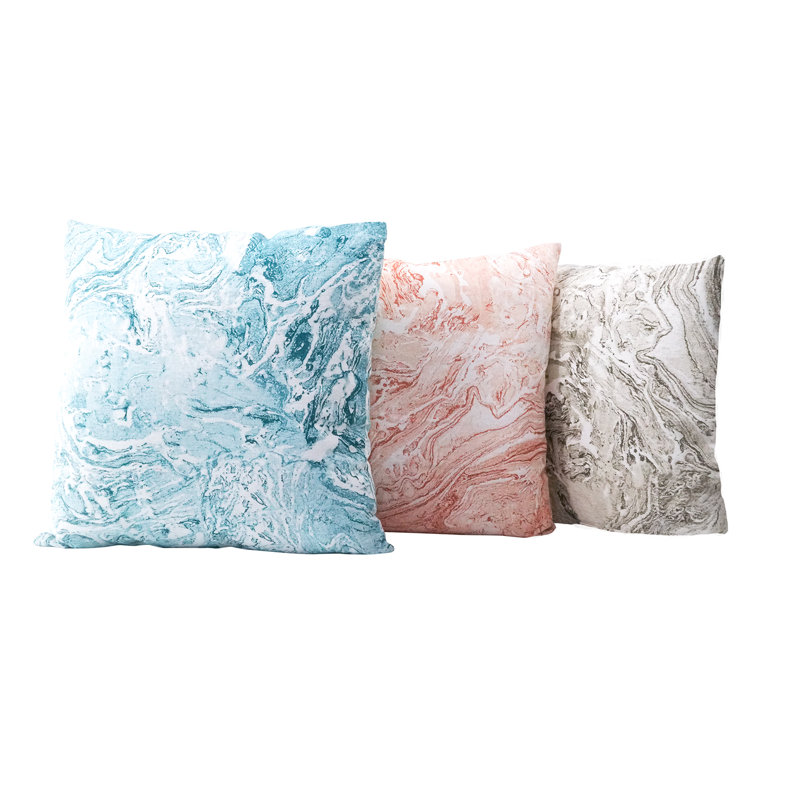 Linen Square Pillow Cover & Insert, Pink