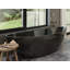 Baignoire autoportante en résine de trempage avec trop-plein et drain 70,8 po x 35,4 po Badeloft BW-03-XL-MBLK-71526187