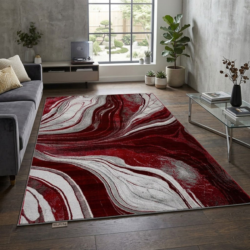 Rectangle Marble Dhurrie Indoor / Outdoor, Rectangle 240 x 320 cm