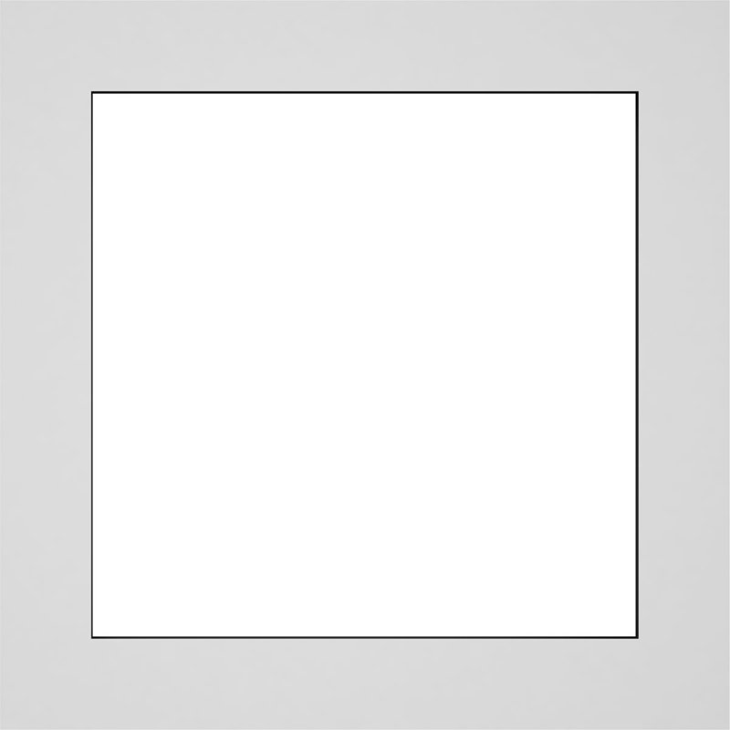 Panneau mural Prescott 3D en blanc, H 12 po x l 12 po x P 0,38 po