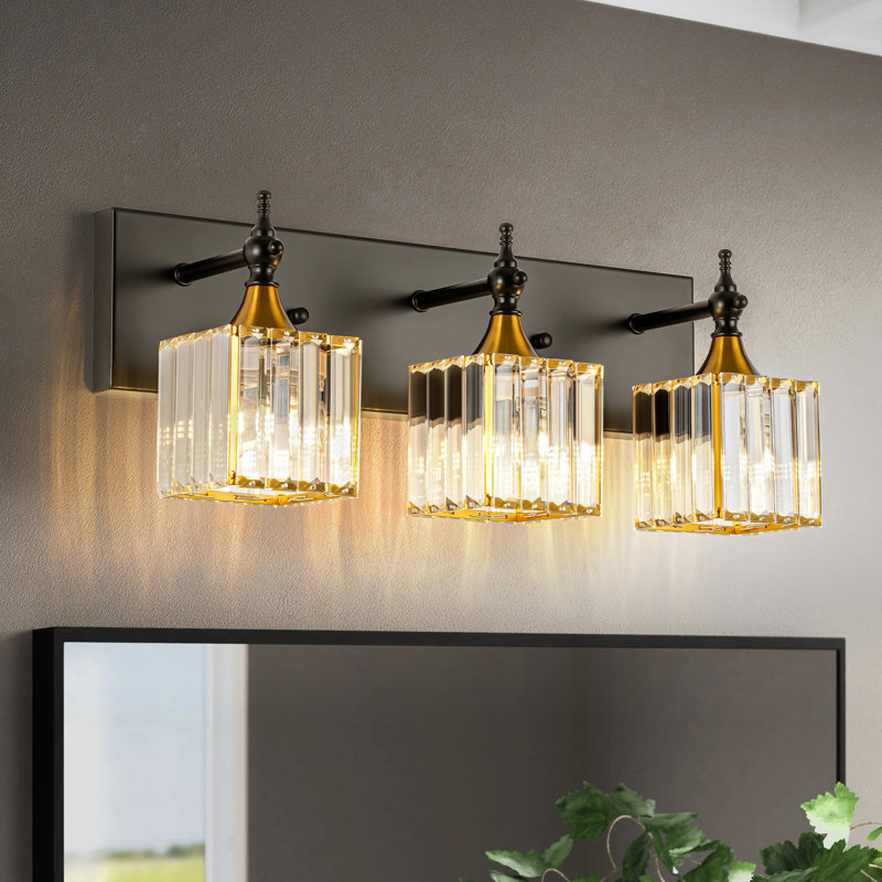 3 - Light Crystal Wall Vanity Light