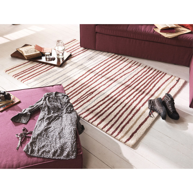 Home Striped Wool Area Rug, 160 x 230cm
