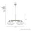 Plafonnier lustre 6 lumières Hunter Saddle Creek
