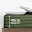 Spevek Soft & Cozy 40cm Extra Deep Pocket Microfiber Striped Fitted Sheet-289824236-289980690